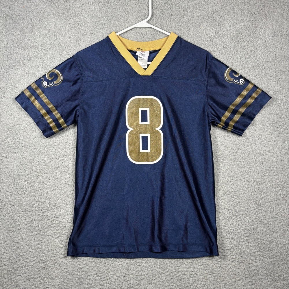 NFL Team Apparel Kids St Louis‎ Rams Sam Bradford 8 Jersey Navy Blue XL 16-18